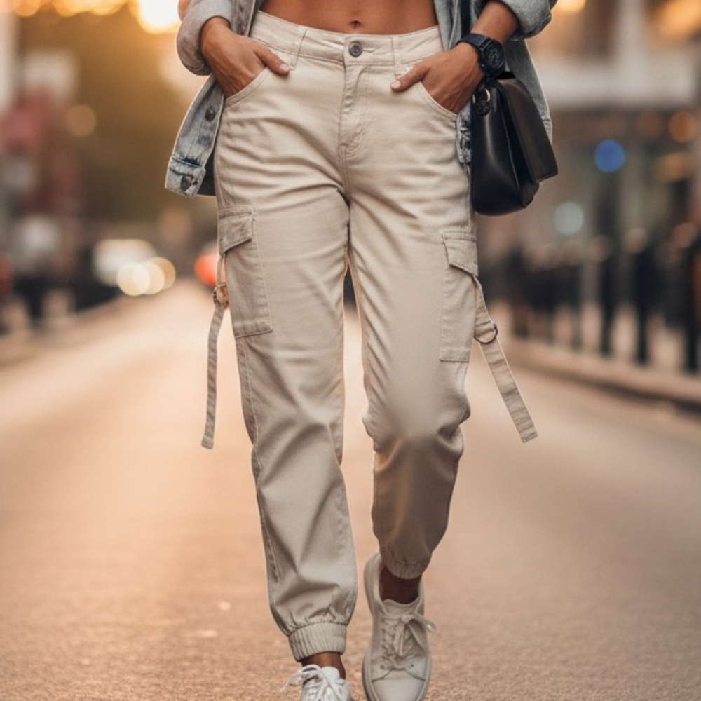 VIP JEANS Women’s Casual Skinny Cargo Jeans